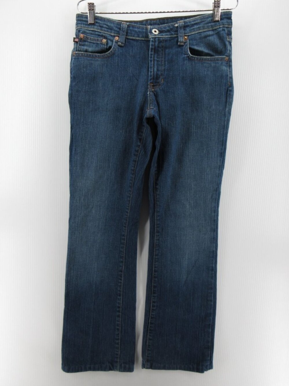 VINTAGE Ralph Lauren Polo Jeans 8 Stretch Kelly Bootcut RL Flag Y2K *